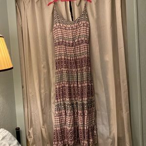 Torrid, size 3, pink and purple long dress